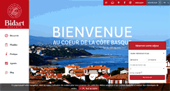 Desktop Screenshot of bidarttourisme.com